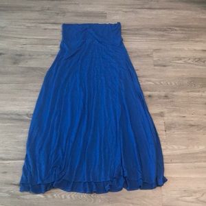 LuLaRoe Deep Blue Maxi Skirt - Medium
